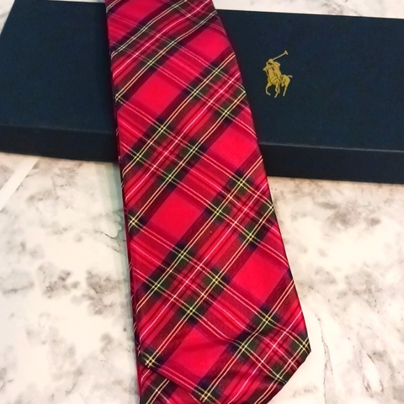 Polo Ralph Lauren Other - Polo by Ralph Lauren red plaid tie NIB